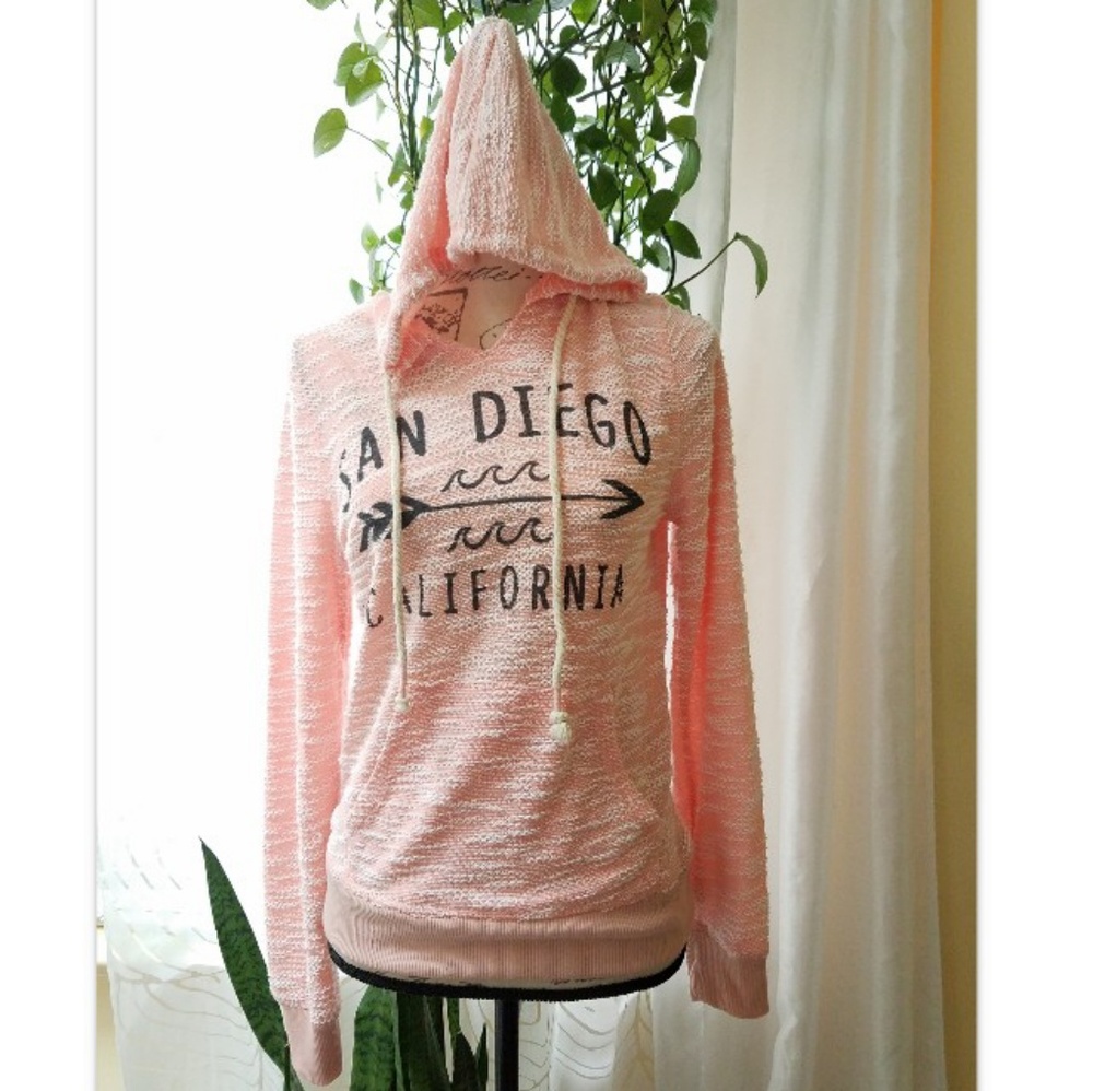 San Diego CA Beach Pullover Jacket Sweater w/ Hood